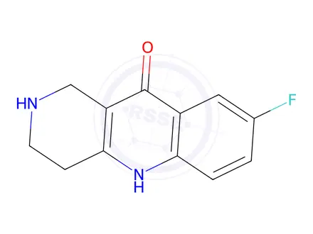 Chemical structure of 8-fluoro-1,3,4,5-tetrahydrobenzo[b]-1,6-naphthyridin-10(2h)-one