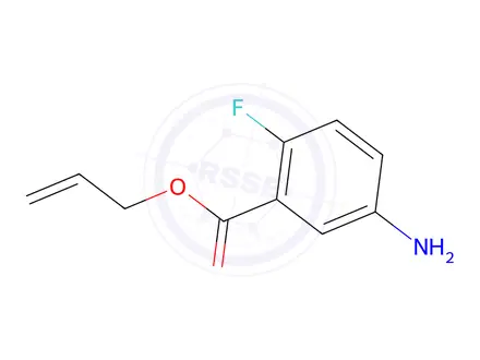 Chemical structure of Benzoic acid, 5-amino-2-fluoro-, 2-propenyl ester (9CI)