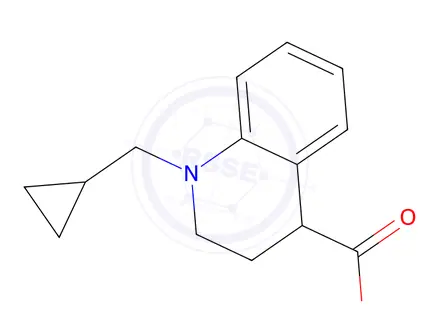 Chemical structure of 1-(Cyclopropylmethyl)-1,2,3,4-tetrahydroquinoline-4-carboxylic acid