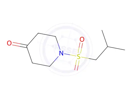 Chemical structure of 1-(2-Methylpropane-1-sulfonyl)-piperidin-4-one