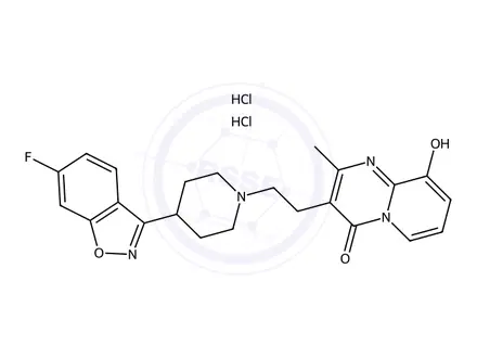 Chemical structure of 6,7,8,9-Dehydro Paliperidone Dihydrochloride