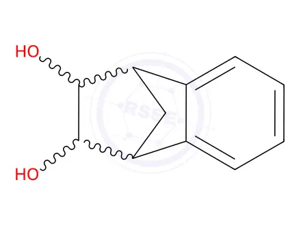 Chemical structure of 1,4-Methanonaphthalene-2,3-diol, 1,2,3,4-tetrahydro-