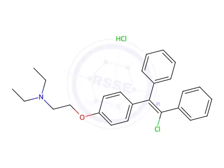 Chemical structure of cis-Clomiphene Hydrochloride