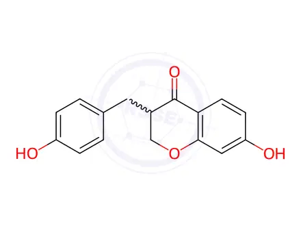 Chemical structure of 7,4'-Dihydroxyhomoisoflavanone