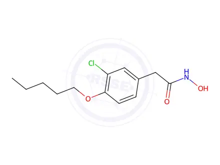 Chemical structure of 2-[3-Chloro-4-(pentyloxy)phenyl]acetohydroxamic acid