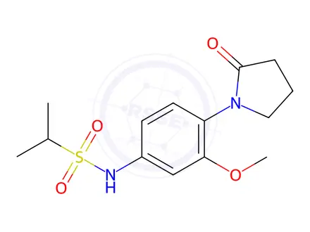 Chemical structure of N-(3-Methoxy-4-(2-oxopyrrolidin-1-yl)phenyl)propane-2-sulfonamide
