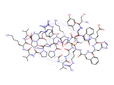 Chemical structure of (Des-Ser3)-ACTH (1-24) (human, bovine, rat) trifluoroacetate salt