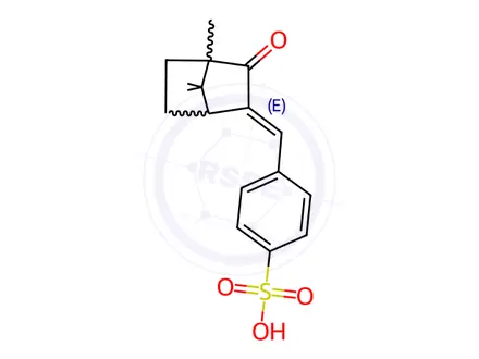 Chemical structure of Benzylidene Camphor Sulfonic Acid
