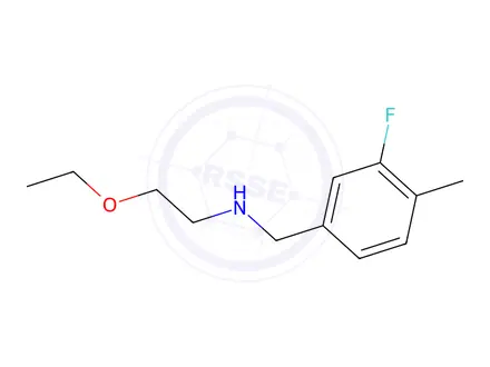 Chemical structure of 2-Ethoxy-N-(3-fluoro-4-methylbenzyl)ethan-1-amine