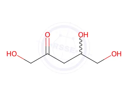Chemical structure of 3-Deoxypentulose
