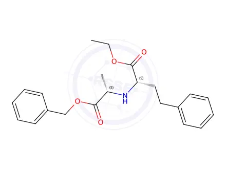 Chemical structure of Benzyl(2S)-2-[N-[(1S)-1-(Ethoxycarbonyl)-3-phenylpropyl]amino]propionate