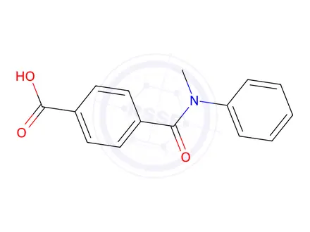 Chemical structure of 4-[methyl(phenyl)carbamoyl]benzoic acid