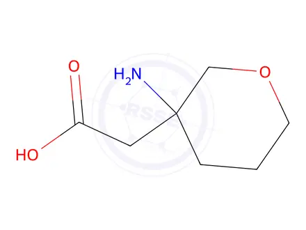 Chemical structure of 2-(3-Aminotetrahydro-2h-pyran-3-yl)acetic acid