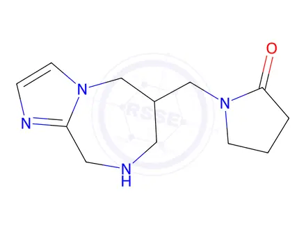 Chemical structure of 1-((6,7,8,9-Tetrahydro-5H-imidazo[1,2-a][1,4]diazepin-6-yl)methyl)pyrrolidin-2-one