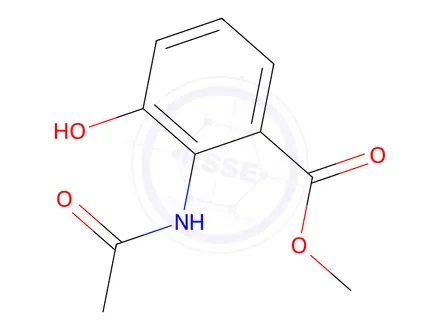 Chemical structure of 2-Acetamido-3-hydroxybenzoate