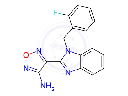 Chemical structure of 4-(1-(2-Fluorobenzyl)-1H-benzo[d]imidazol-2-yl)-1,2,5-oxadiazol-3-amine