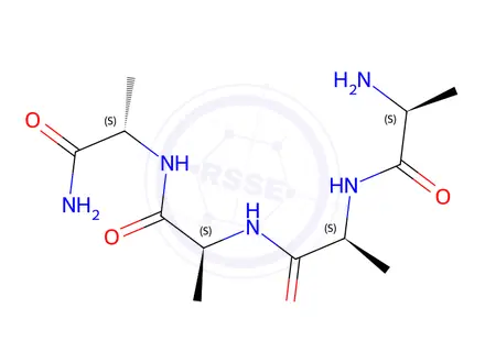 Chemical structure of L-Alanyl-L-Alanyl-L-Alanyl-L-Alaninamide
