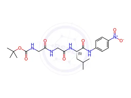 Chemical structure of Boc-Gly-Gly-Leu-pNA