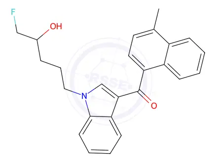 Chemical structure of MAM2201 N-(4-hydroxypentyl) Metabolite
