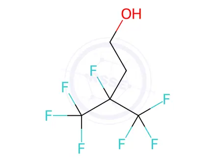 Chemical structure of 3,4,4,4-Tetrafluoro-3-(trifluoromethyl)butan-1-ol