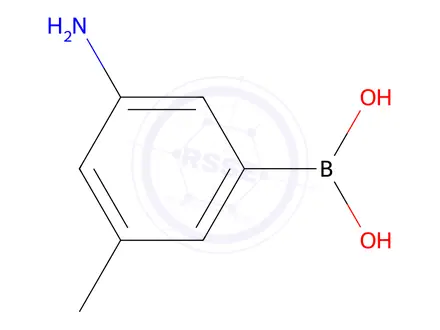 Chemical structure of (3-Amino-5-methylphenyl)boronic acid