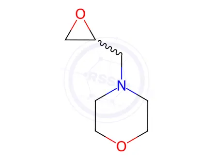 Chemical structure of 4-(2,3-Epoxypropyl)morpholine