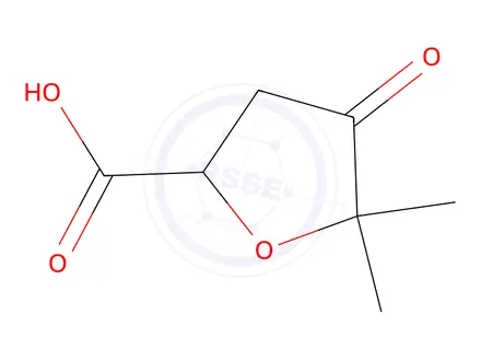 Chemical structure of 5,5-Dimethyl-4-oxotetrahydrofuran-2-carboxylic acid
