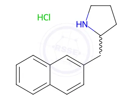 Chemical structure of 2-(Naphthalen-2-ylmethyl)pyrrolidine Hydrochloride