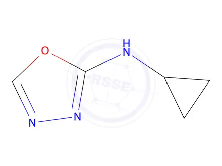 Chemical structure of N-Cyclopropyl-1,3,4-oxadiazol-2-amine