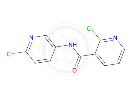 Chemical structure of 2-Chloro-N-(2'-chloro-5'-pyridinyl)pyridine-3-carboxamide