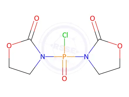 Chemical structure of Bis(2-oxo-3-oxazolidinyl)phosphinic Chloride