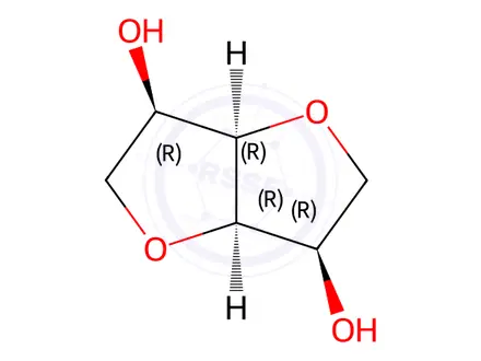 Chemical structure of 1,4:3,6-Dianhydro-D-mannitol