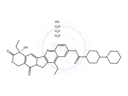 Chemical structure of Irinotecan EP Impurity L Hydrochloride Trihydrate