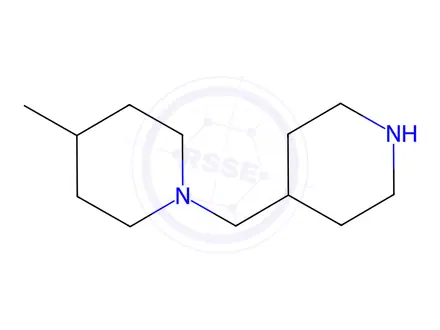 Chemical structure of 4-methyl-1-(piperidin-4-ylmethyl)piperidine