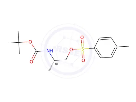 Chemical structure of [(2S)-2-(tert-butoxycarbonylamino)propyl] 4-methylbenzenesulfonate