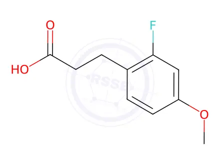 Chemical structure of 3-(2-Fluoro-4-methoxy-phenyl)-propionic acid
