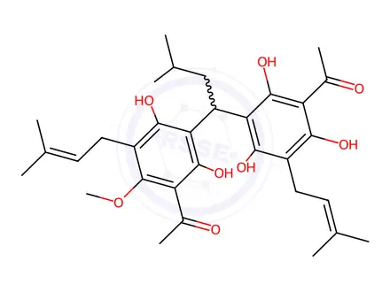 Chemical structure of acrovestone