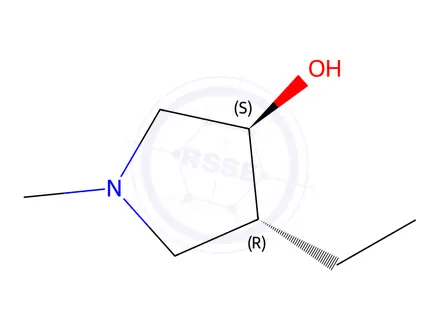 Chemical structure of (3S,4R)-4-Ethyl-1-methylpyrrolidin-3-ol