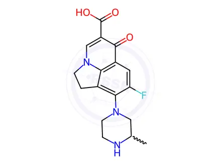 Chemical structure of Lomefloxacin Impurity 1