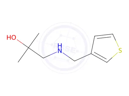 Chemical structure of 2-Methyl-1-((thiophen-3-ylmethyl)amino)propan-2-ol