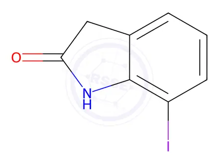 Chemical structure of 7-Iodooxindole, 96%