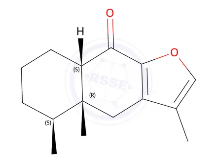 Chemical structure of (4aR)-4a,5,6,7,8,8aβ-Hexahydro-3,4aβ,5β-trimethylnaphtho[2,3-b]furan-9(4H)-one