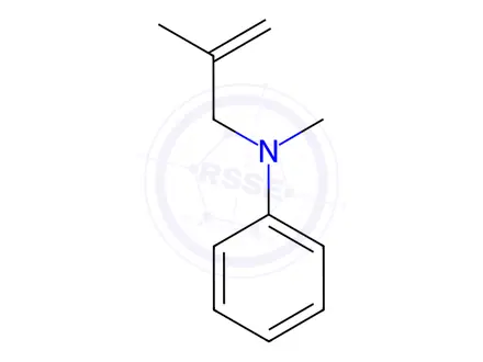 Chemical structure of N-methyl-N-(2-methylallyl)aniline