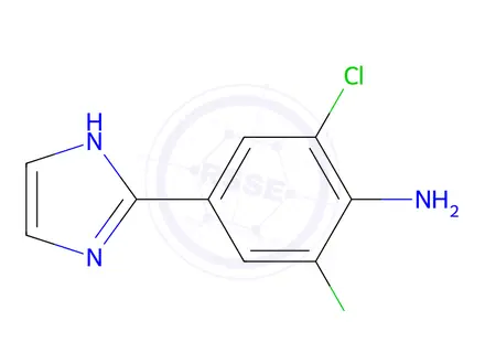 Chemical structure of 2,6-Dichloro-4-(1H-imidazol-2-yl)aniline