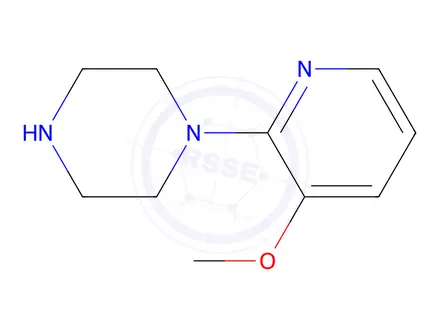 Chemical structure of 1-(3-Methoxypyridin-2-yl)piperazine