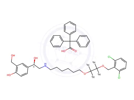 Chemical structure of Vilanterol Trifenatate-d4