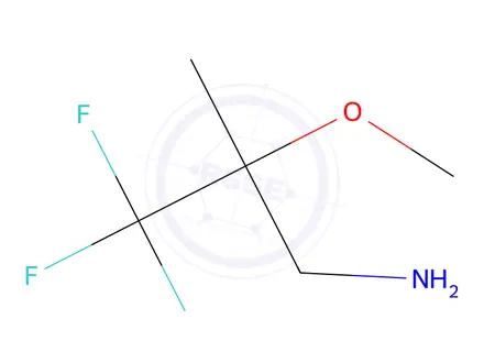 Chemical structure of 3,3,3-Trifluoro-2-methoxy-2-methylpropan-1-amine