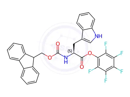 Chemical structure of FMOC-TRP-OPFP