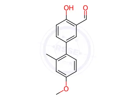 Chemical structure of 2-Formyl-4-(4-methoxy-2-methylphenyl)phenol