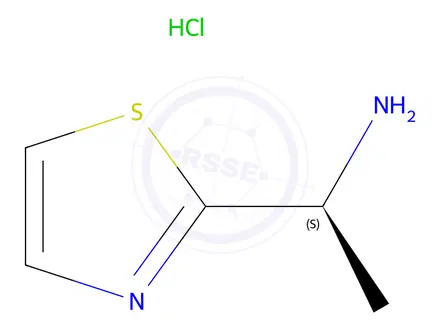 Chemical structure of (S)-1-(Thiazol-2-yl)ethanamine hydrochloride